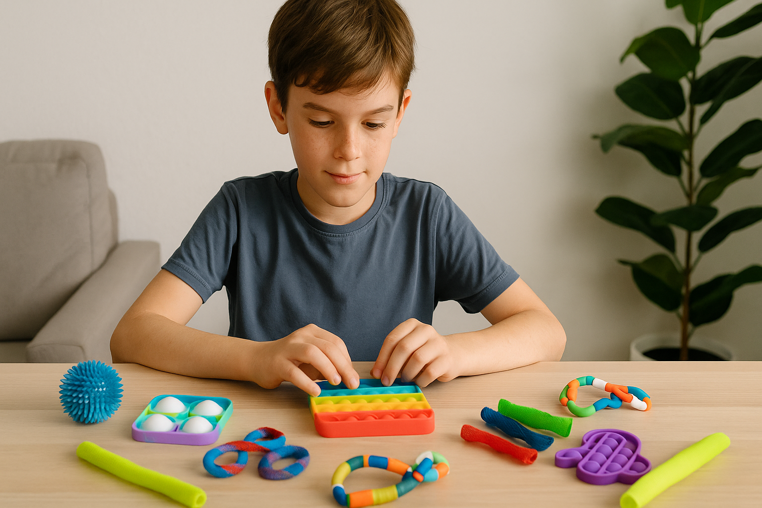 Juguetes sensoriales para un niño de 10 años