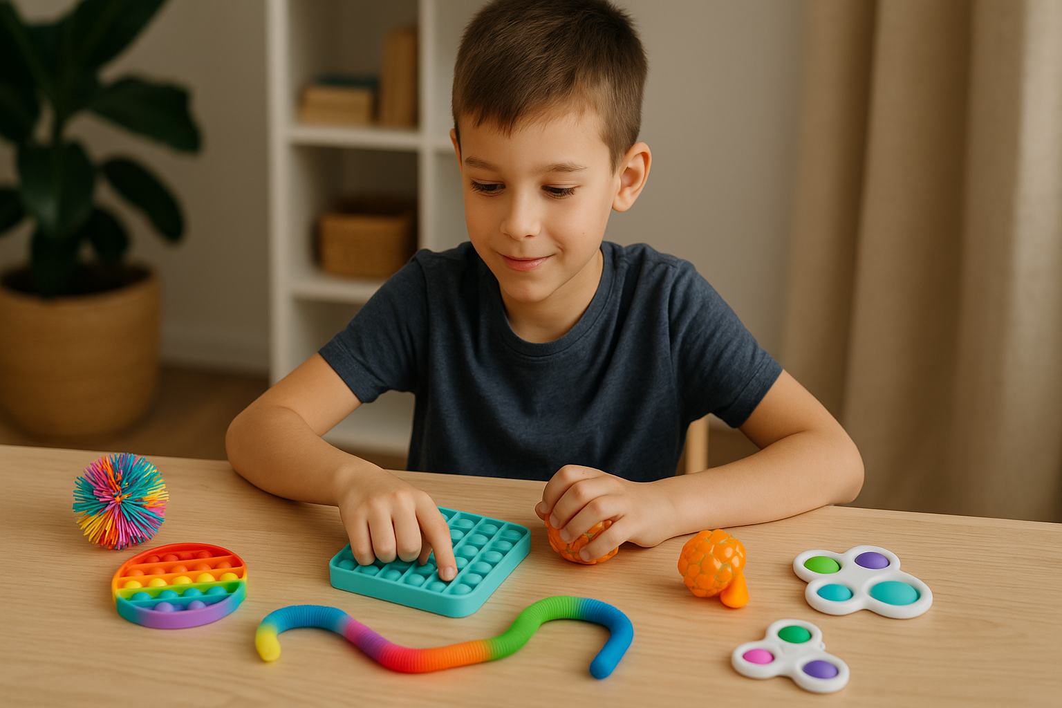 Juguetes sensoriales para un niño de 8 años