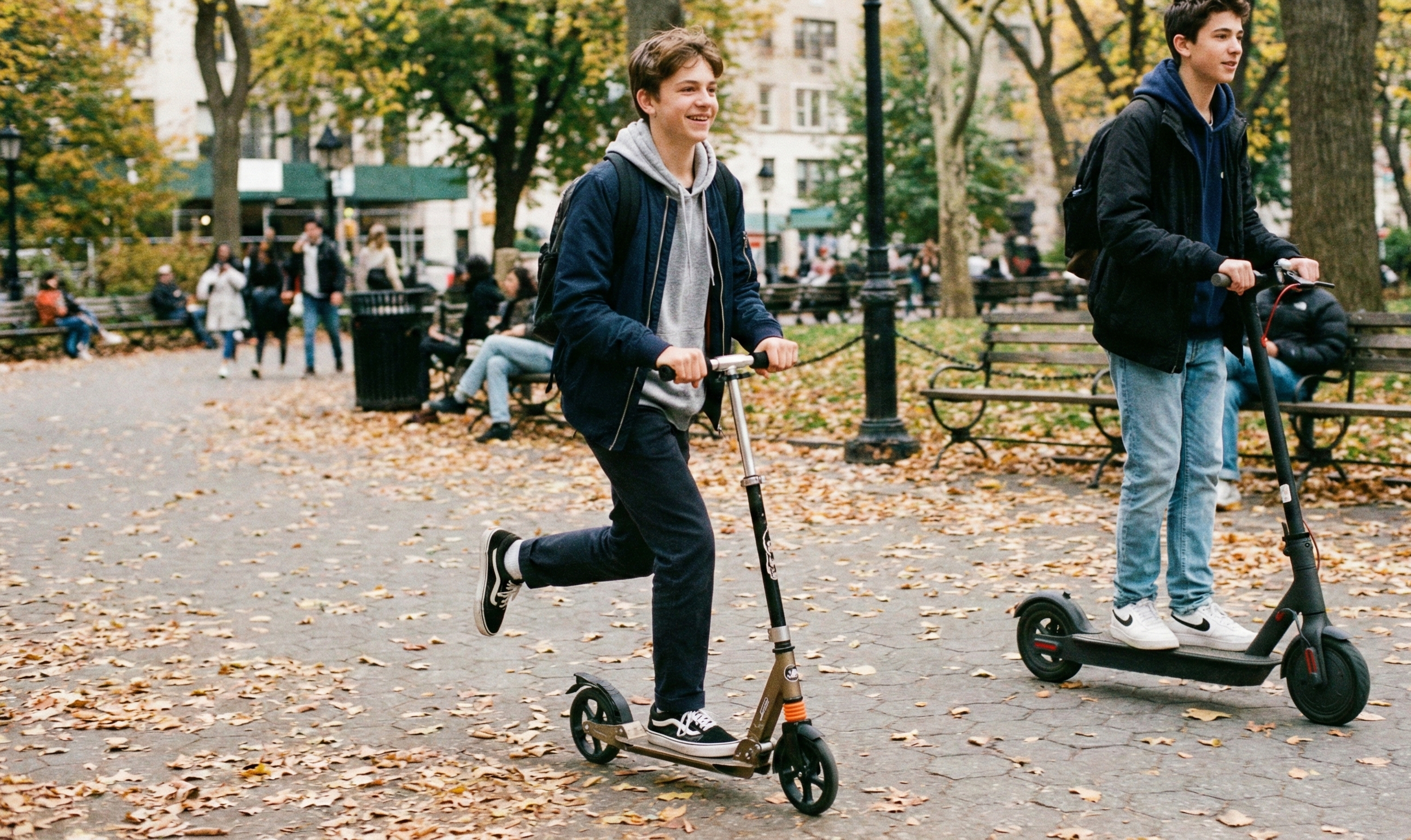 Patinete eléctrico o tradicional para adolescentes