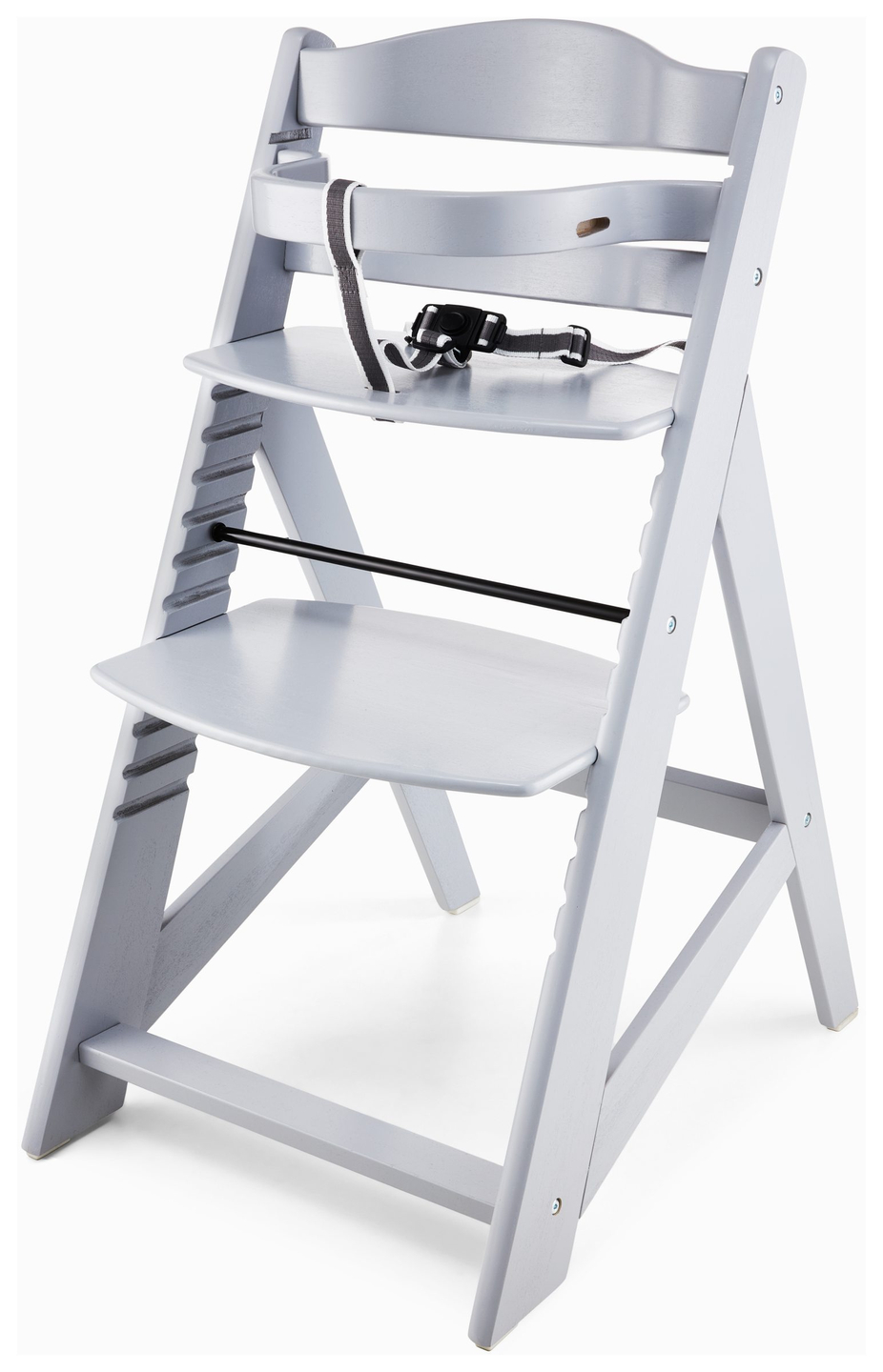 Moby-System WOODY Silla de alimentación de madera - color gris