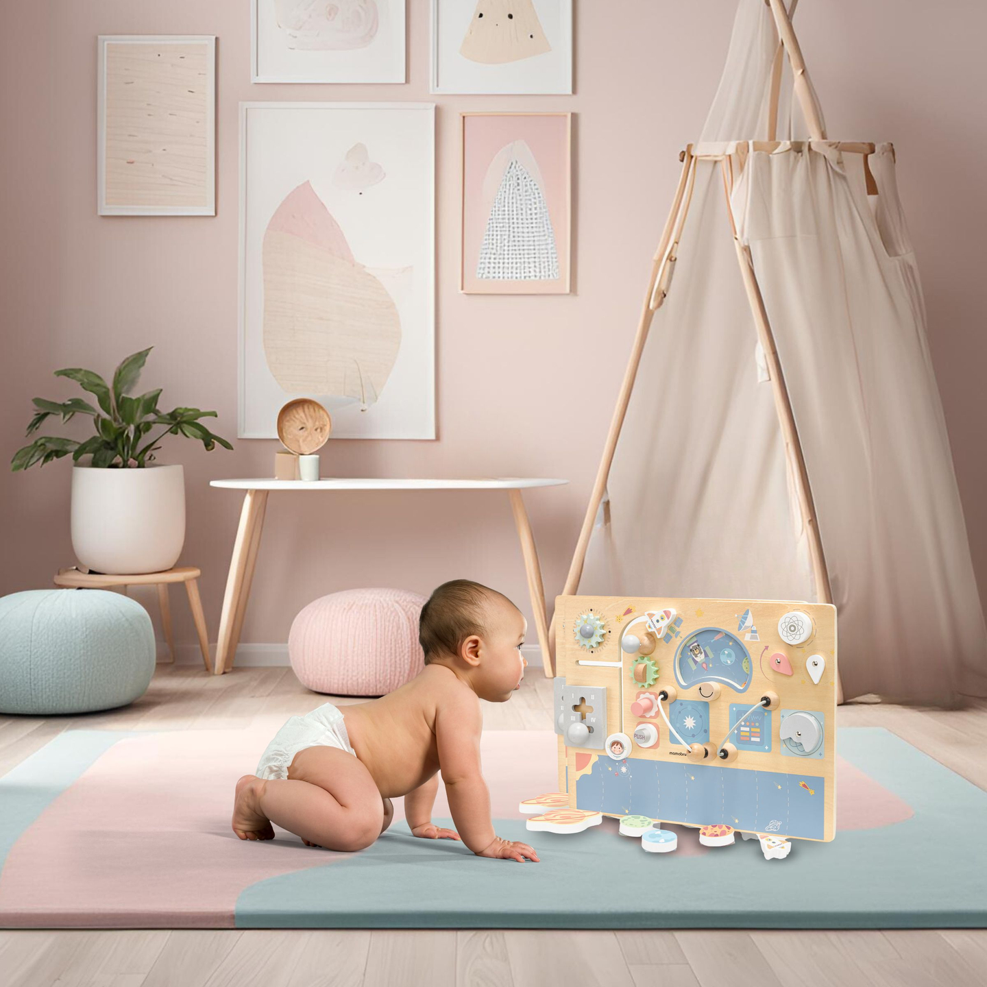 Tablero manipulativo de madera - Cosmos