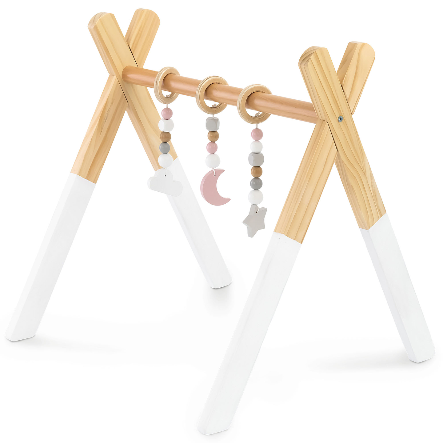 Soporte educativo de madera Baby Gym - color blanco