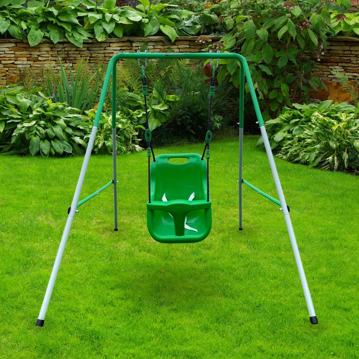 Columpio para bebés y niños pequeños con cinturón de seguridad