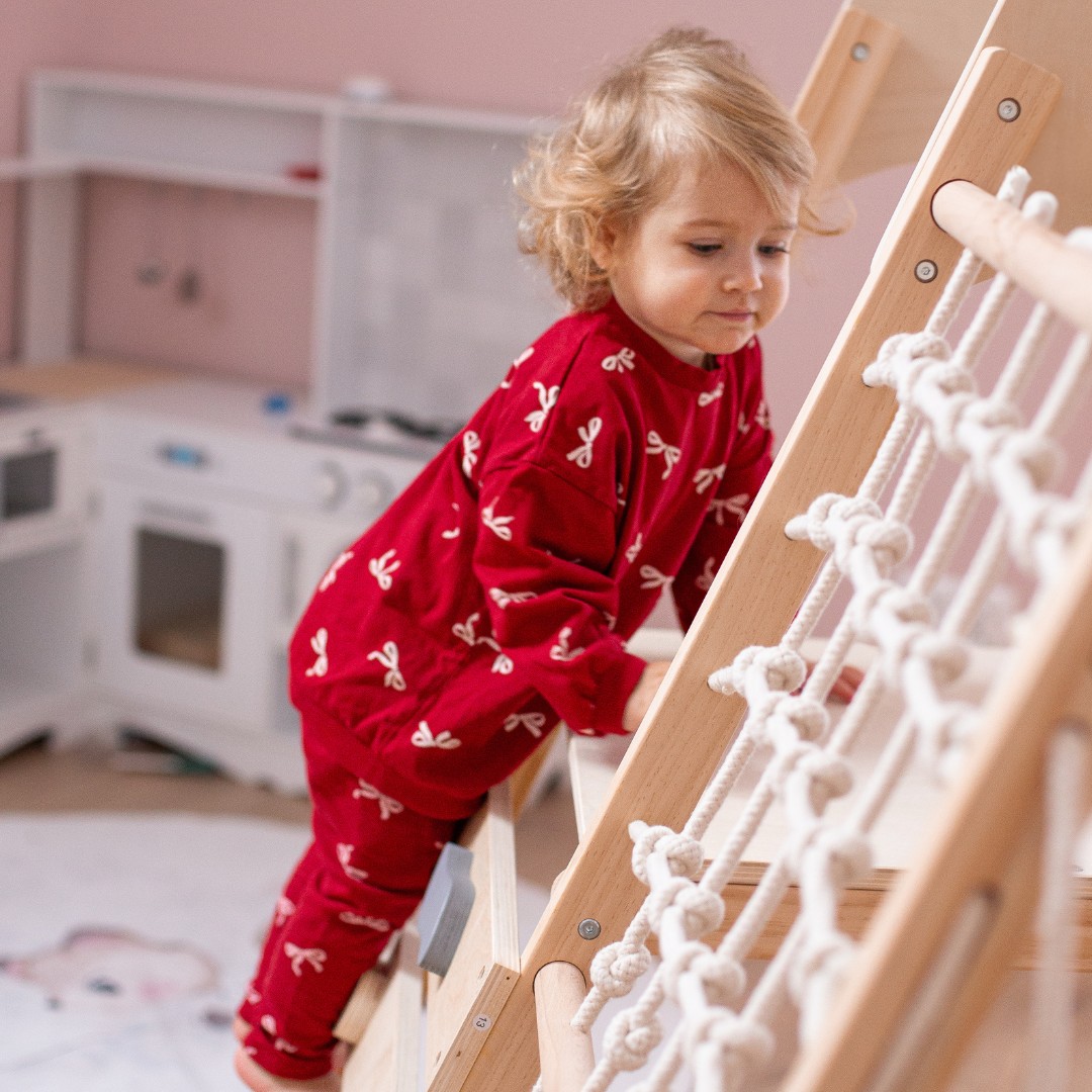 Parque infantil de madera XL 5en1