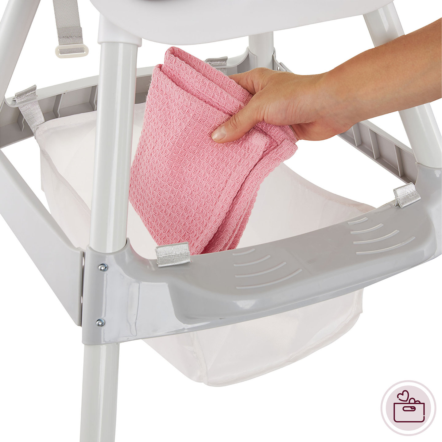 Moby-System Magnolia Trona 2 en 1 ajustable - gris