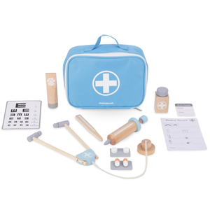 Set de madera para un pequeño doctor.