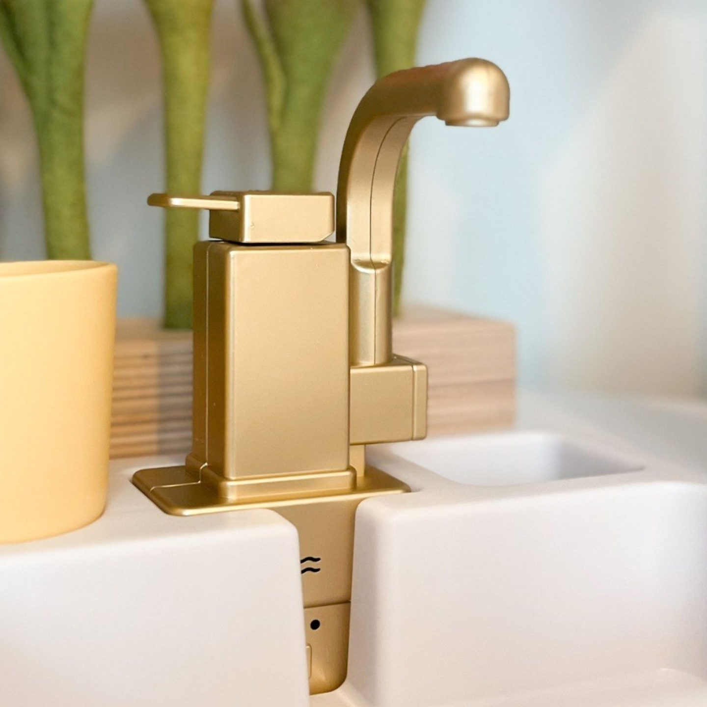 XXXXL gran cocina interactiva de madera con iluminación LED, lavadora microondas cafetera y juego de frutas y verduras - 50 elementos