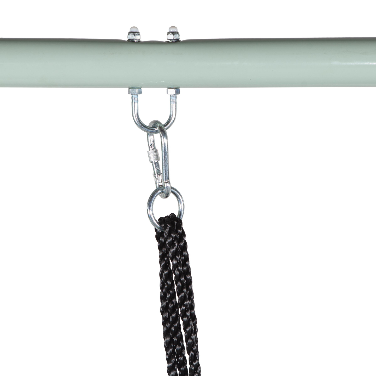 Columpio de jardín tipo nido de cigüeña con estructura y cuerdas