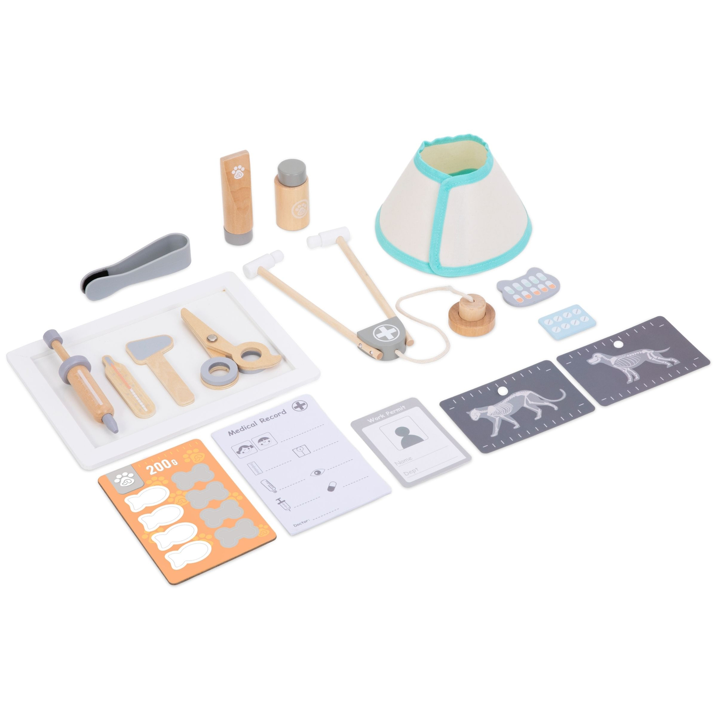 Hospital de animales - set de madera