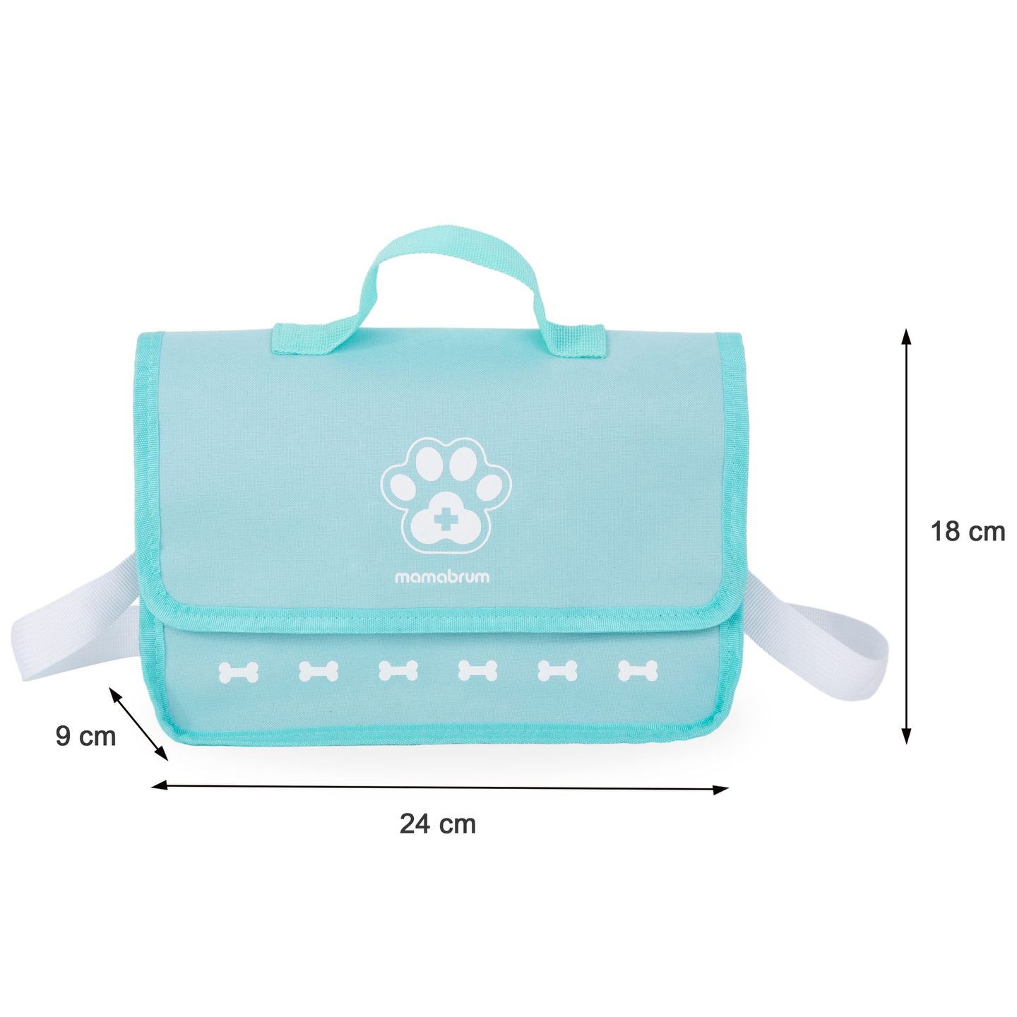 Conjunto veterinario de madera.