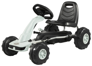 Kart de pedales CHESTER - correpasillos para niños de 3 a 6 años - gris