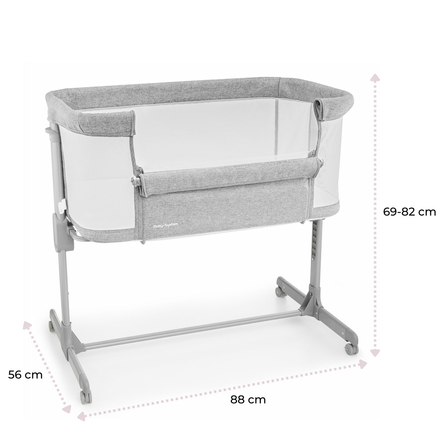 Moby-System LUNA Cama auxiliar 3 en 1 - gris