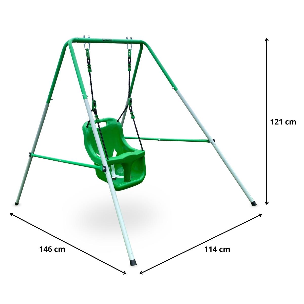 Columpio para bebés y niños pequeños con cinturón de seguridad