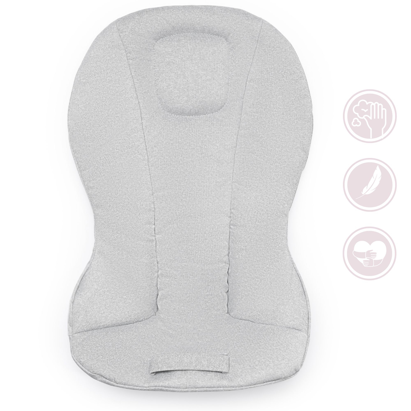 Mecedora 2 en 1 con inserto Moby-System LILY – gris