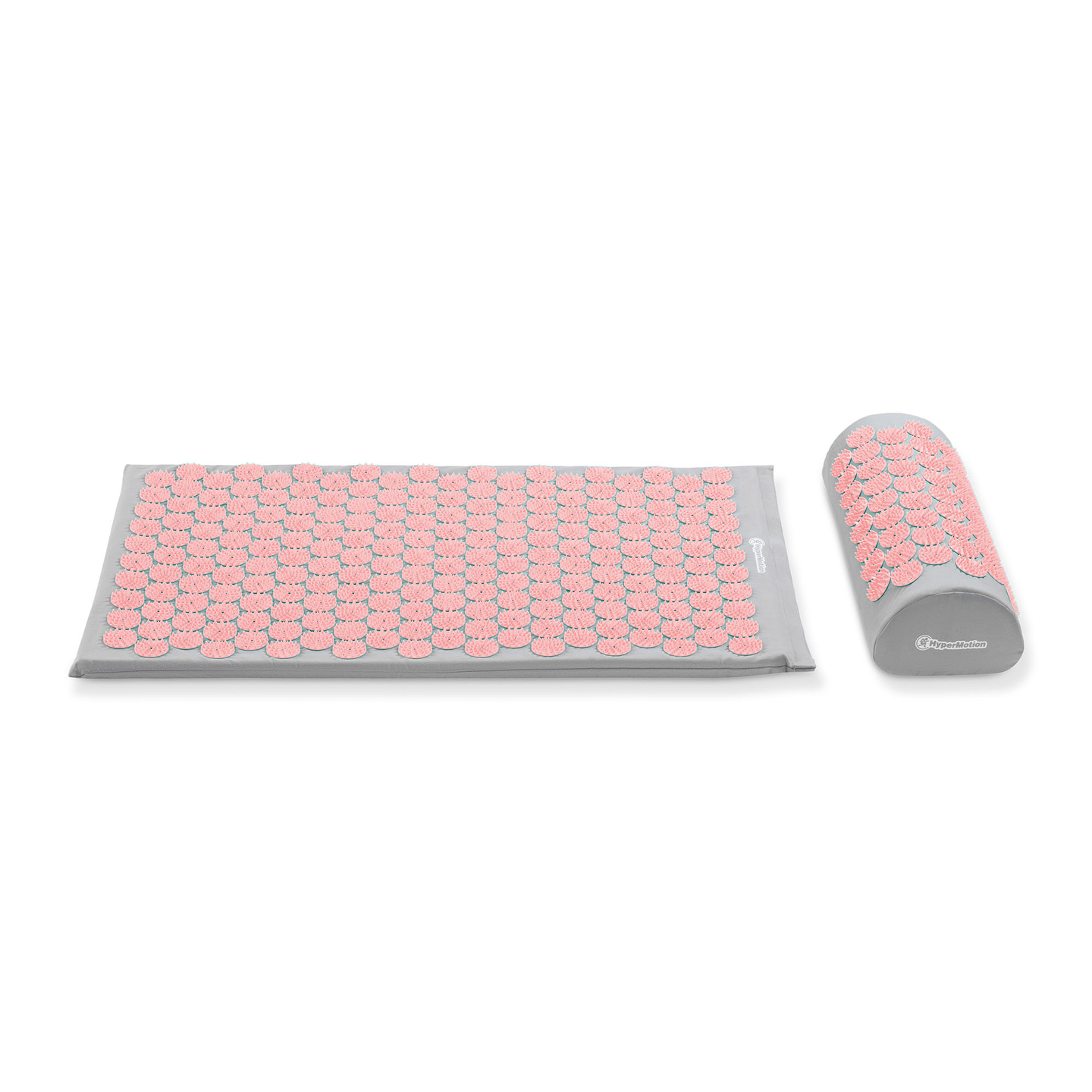 Esterilla de acupresión con almohada y funda - 72 cm HyperMotion gris y rosa