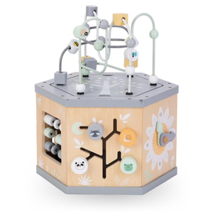 Cubo educativo interactivo de madera 7 en 1 - bucle motor