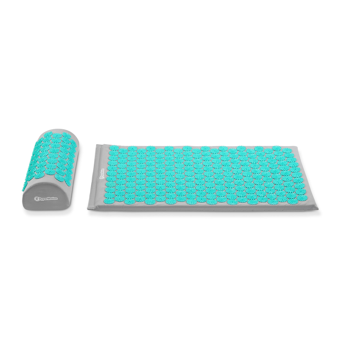 Esterilla de acupresión con almohada y funda - 72 cm HyperMotion gris-menta