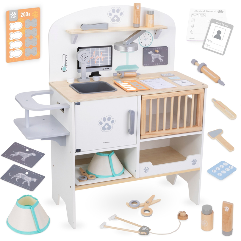 Hospital de animales - set de madera