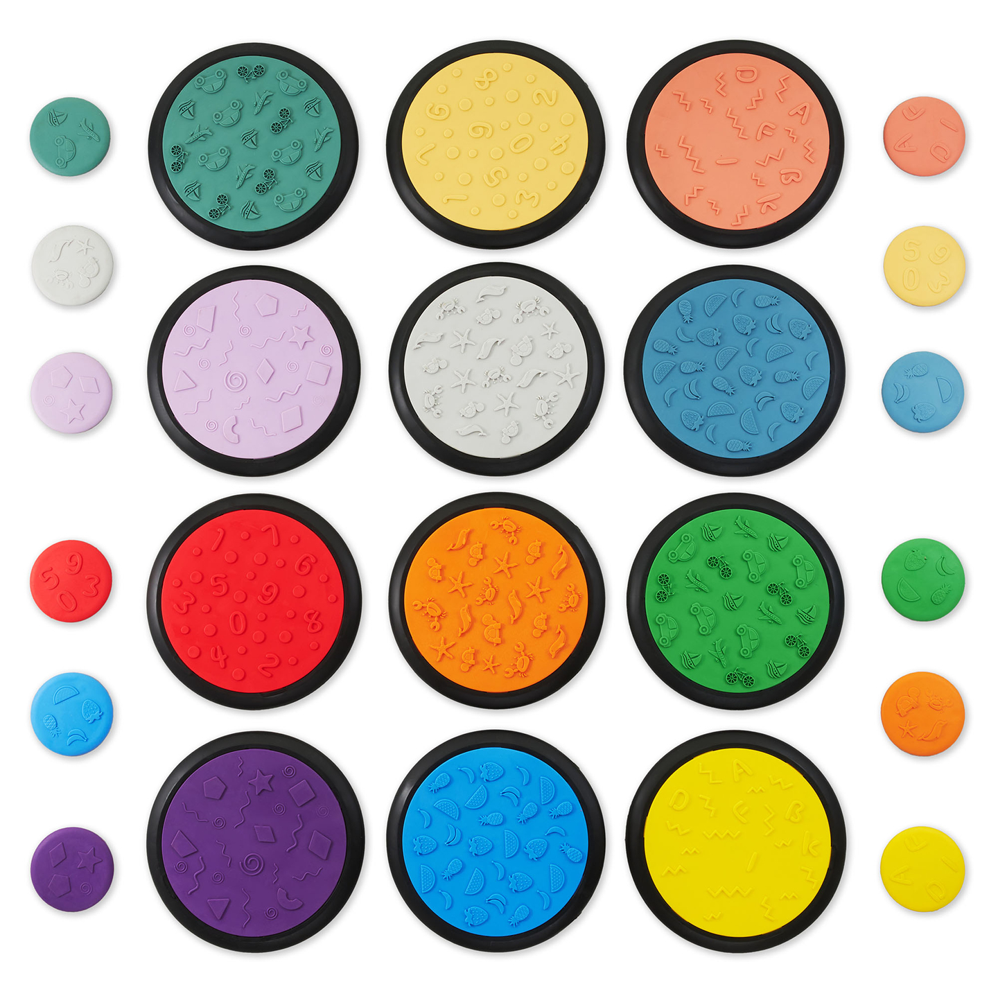 Discos sensoriales de colores para niños - 24 piezas