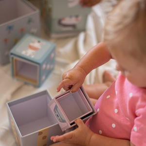 Torre apilable para niños con 10 elementos - números y animales