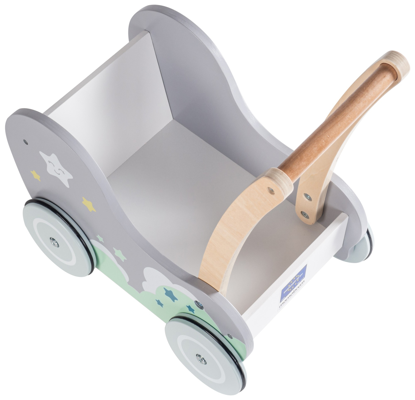 Dobranocka - cochecito de madera, andador con empuje