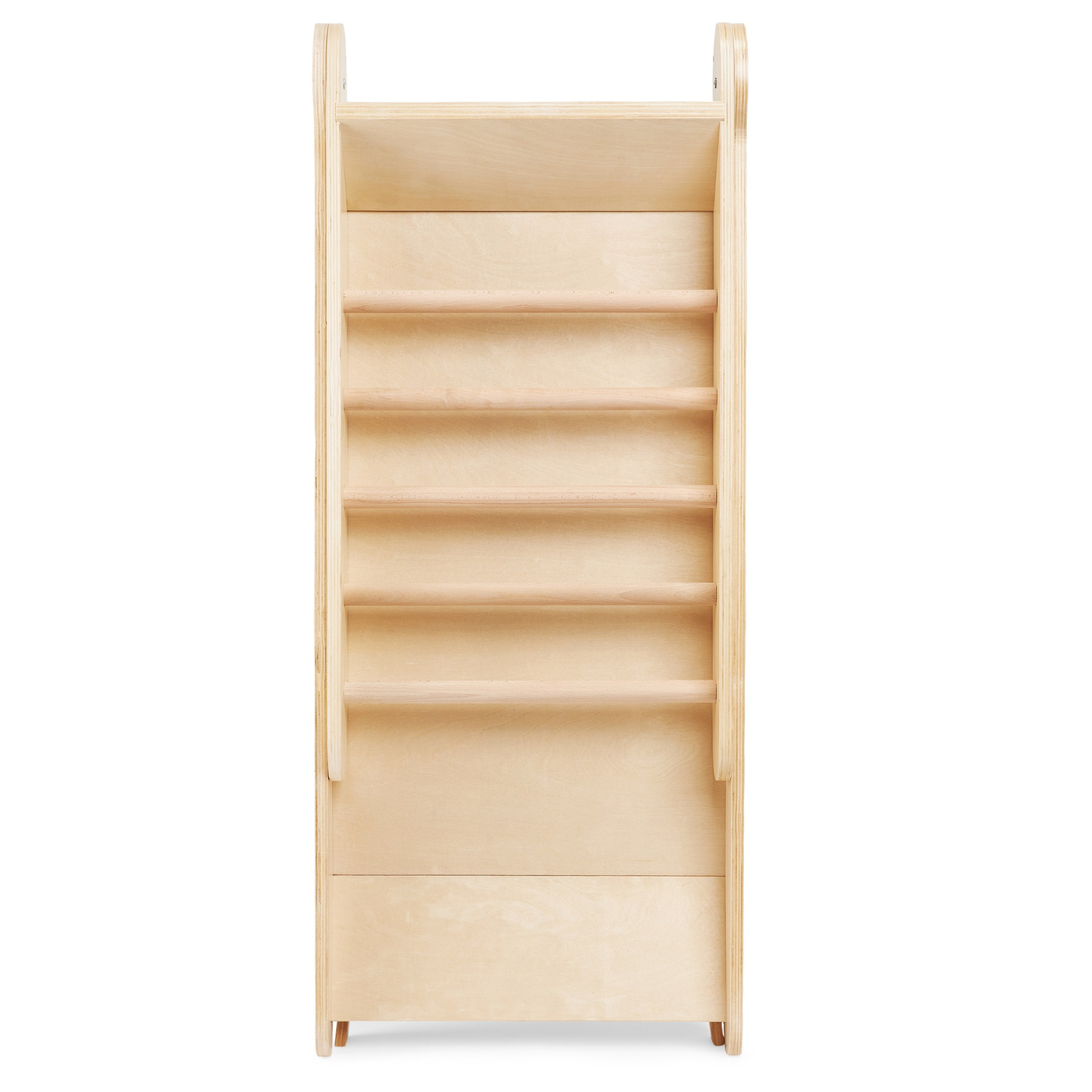 Tobogán de madera con escalera para niños