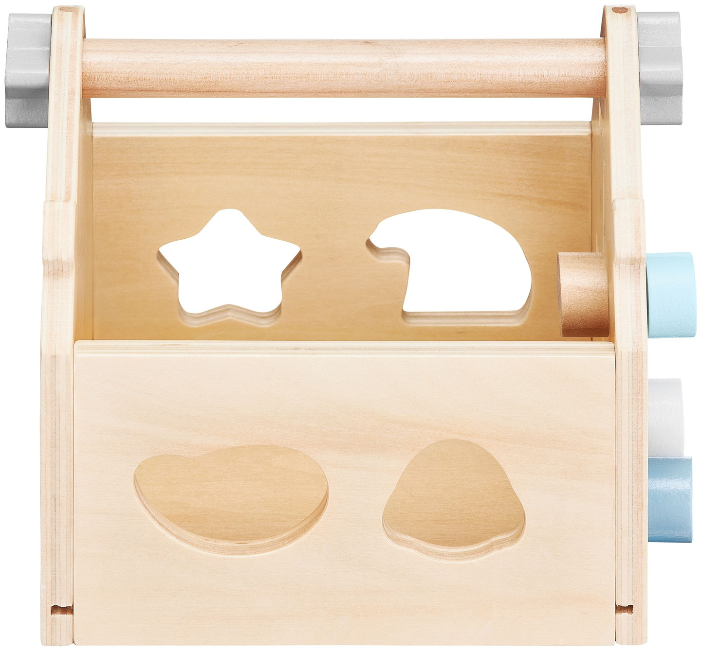 Clasificador: una casa educativa de madera con bloques