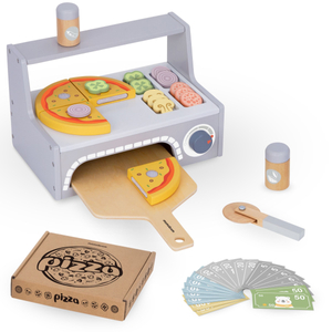 Set para hornear pizzas de madera.