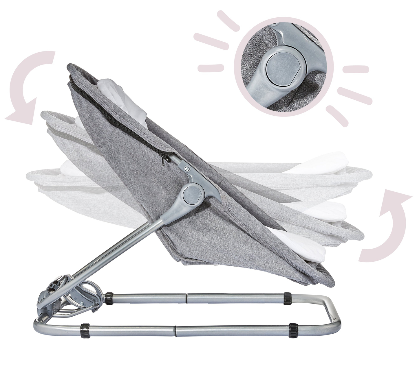 Hamaca + Mecedora + Cama 3en1 - Moby-System MILA