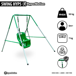 Columpio para bebés y niños pequeños con cinturón de seguridad