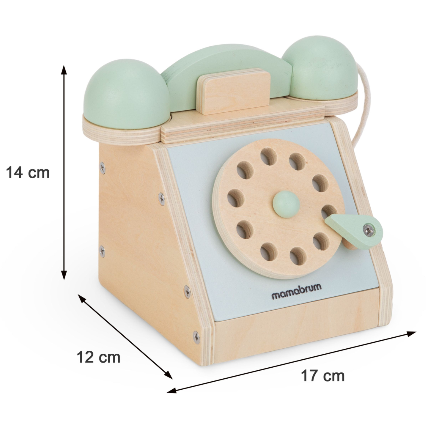 Teléfono retro de madera - perfecto