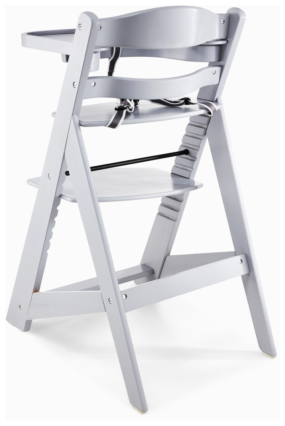 Moby-System WOODY Silla de alimentación de madera - color gris