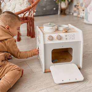 Cocina de madera - cubo educativo
