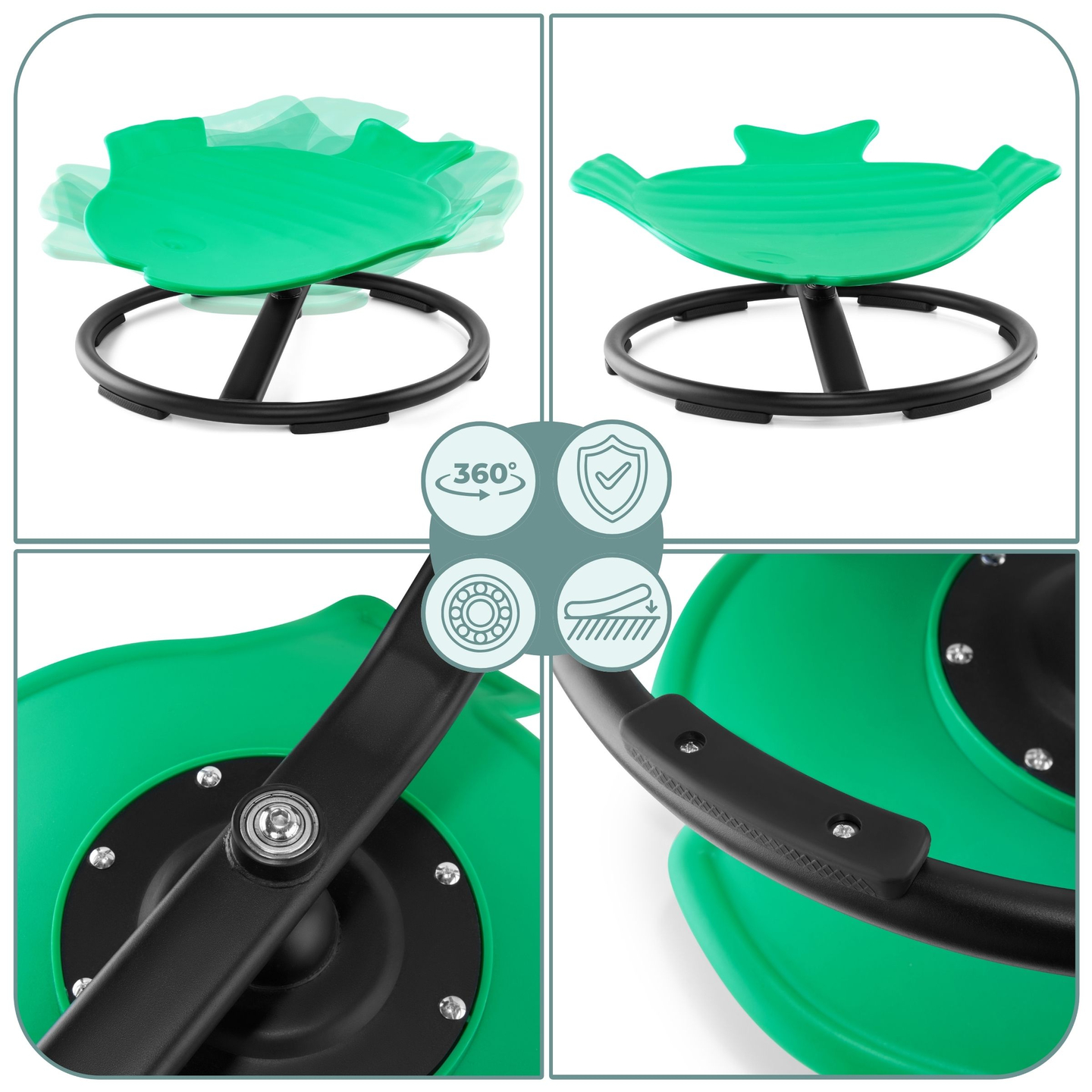 Mini carrusel infantil Fish - color verde