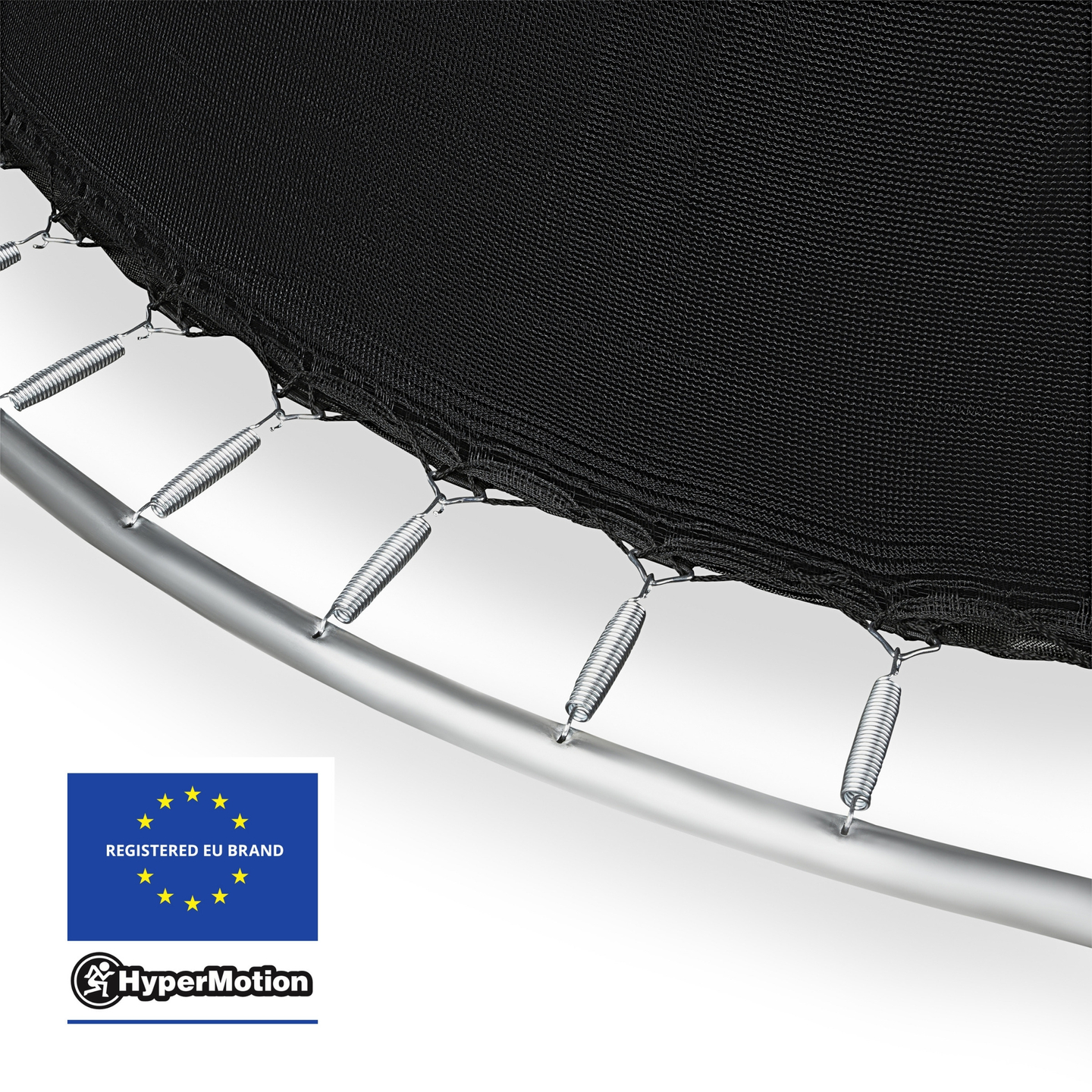 Trampolín de jardín para niños HyperMotion - 244 cm 8FT - con escalera y red interna - para casa y jardín