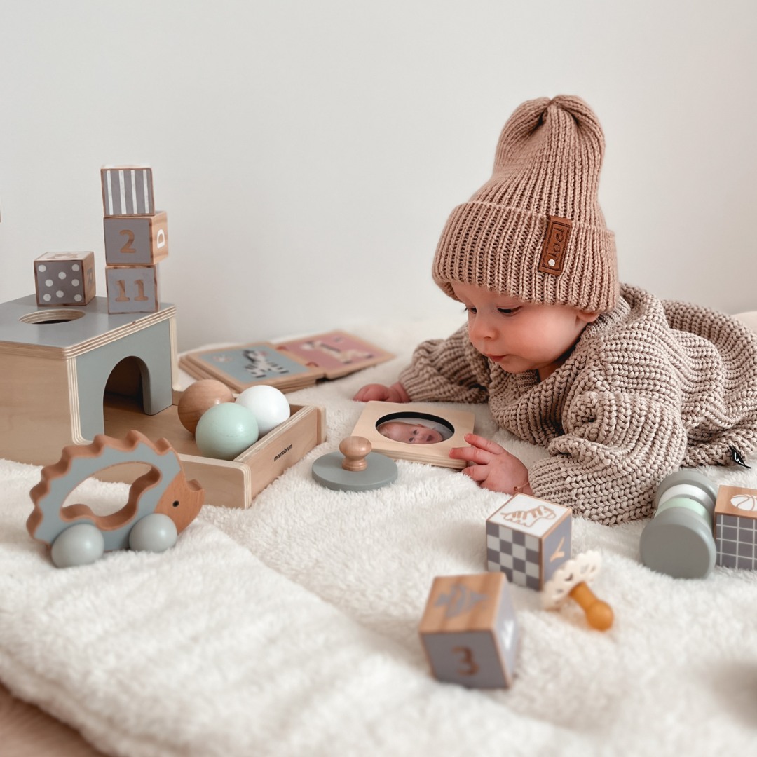 Caja educativa Montessori para bebés - 6 juguetes