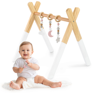 Soporte educativo de madera Baby Gym - color blanco