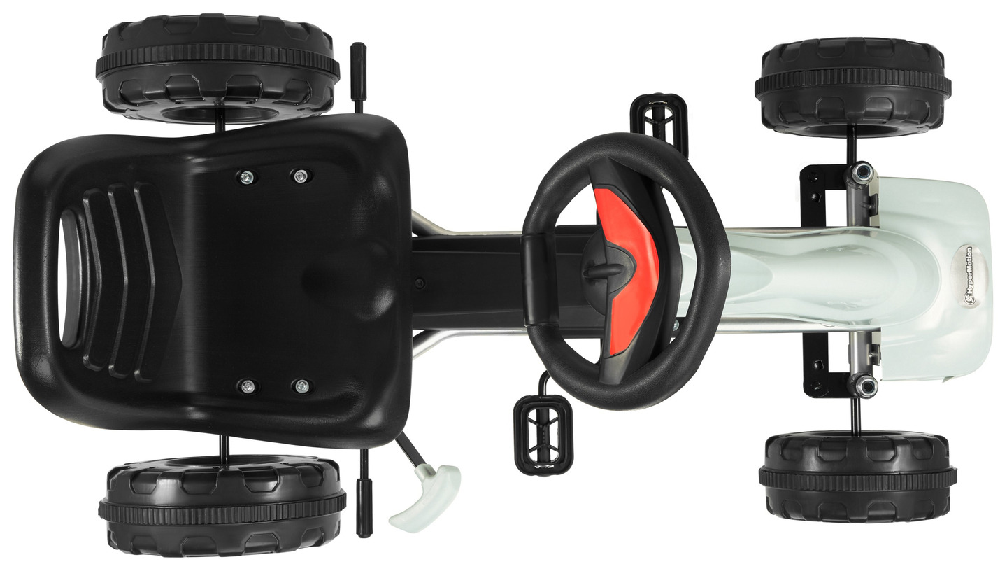 Kart de pedales CHESTER - correpasillos para niños de 3 a 6 años - gris