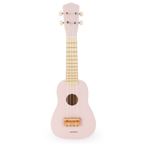 Guitarra de madera para niños - ukelele - rosa