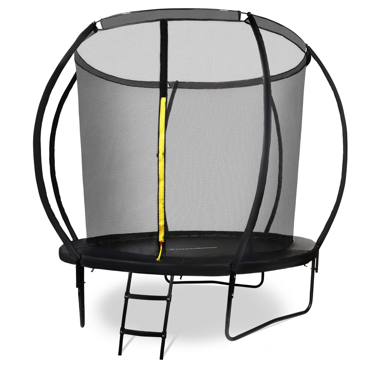 Trampolín de jardín para niños HyperMotion - 244 cm 8FT - con escalera y red interna - para casa y jardín