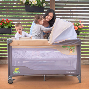 Cuna de viaje 0 - 36 m con cambiador + parque infantil Moby-System HUXLEY