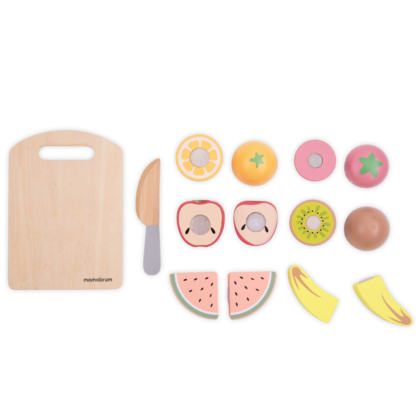 Fruta de madera para cortar - set