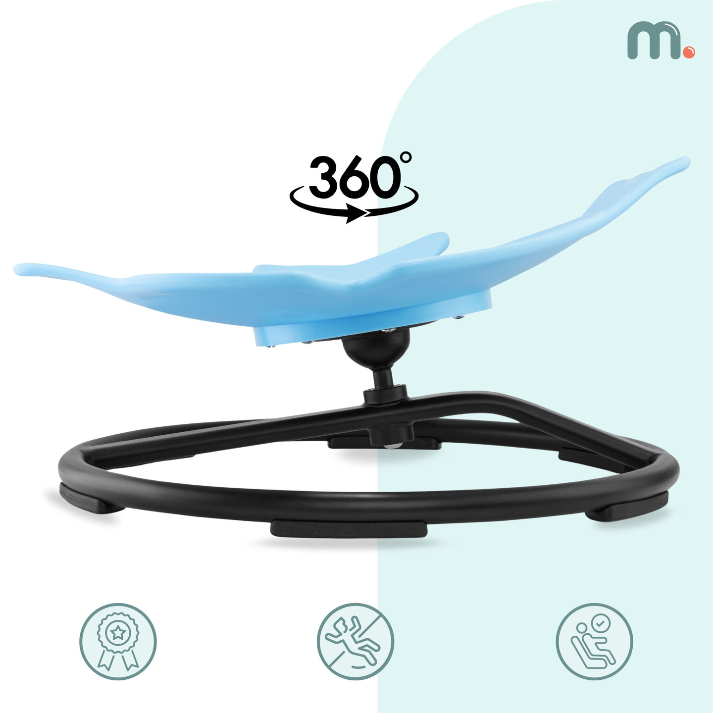 Mini carrusel para niños Fish - azul