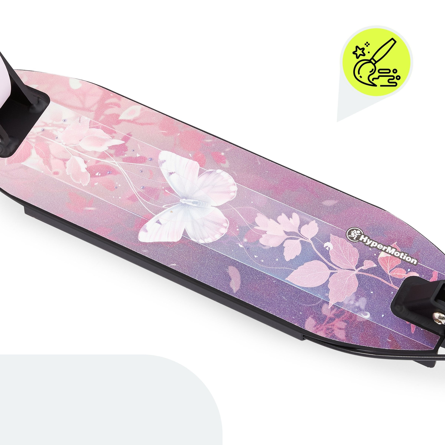 Scooter de dos ruedas para jóvenes adultos - con amortiguador - HyperMotion Skyline - rosa, aluminio - 100kg