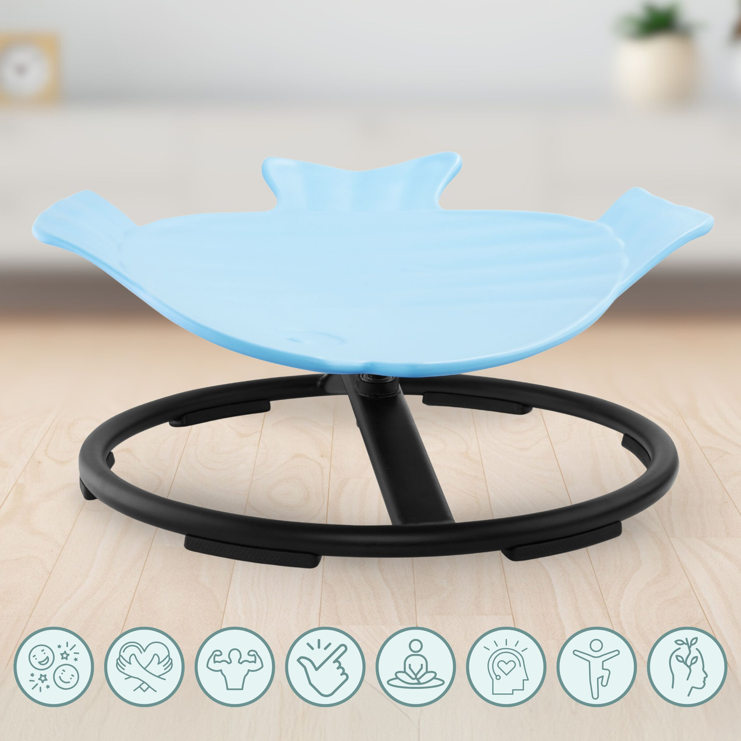 Mini carrusel para niños Fish - azul