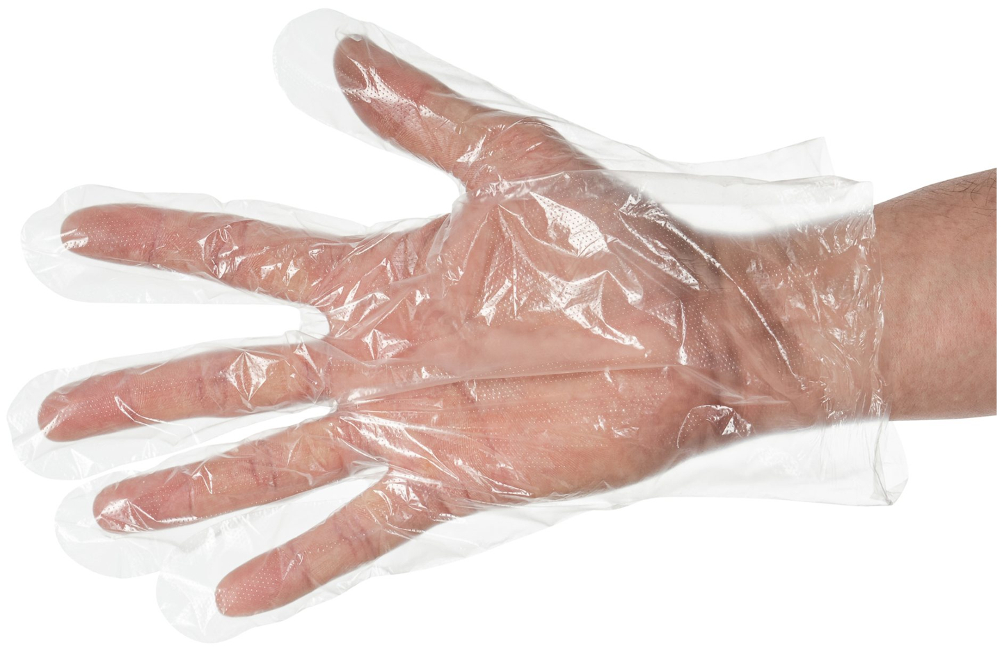 10.000 piezas: guantes de aluminio desechables de HDPE, 10 um de espesor 