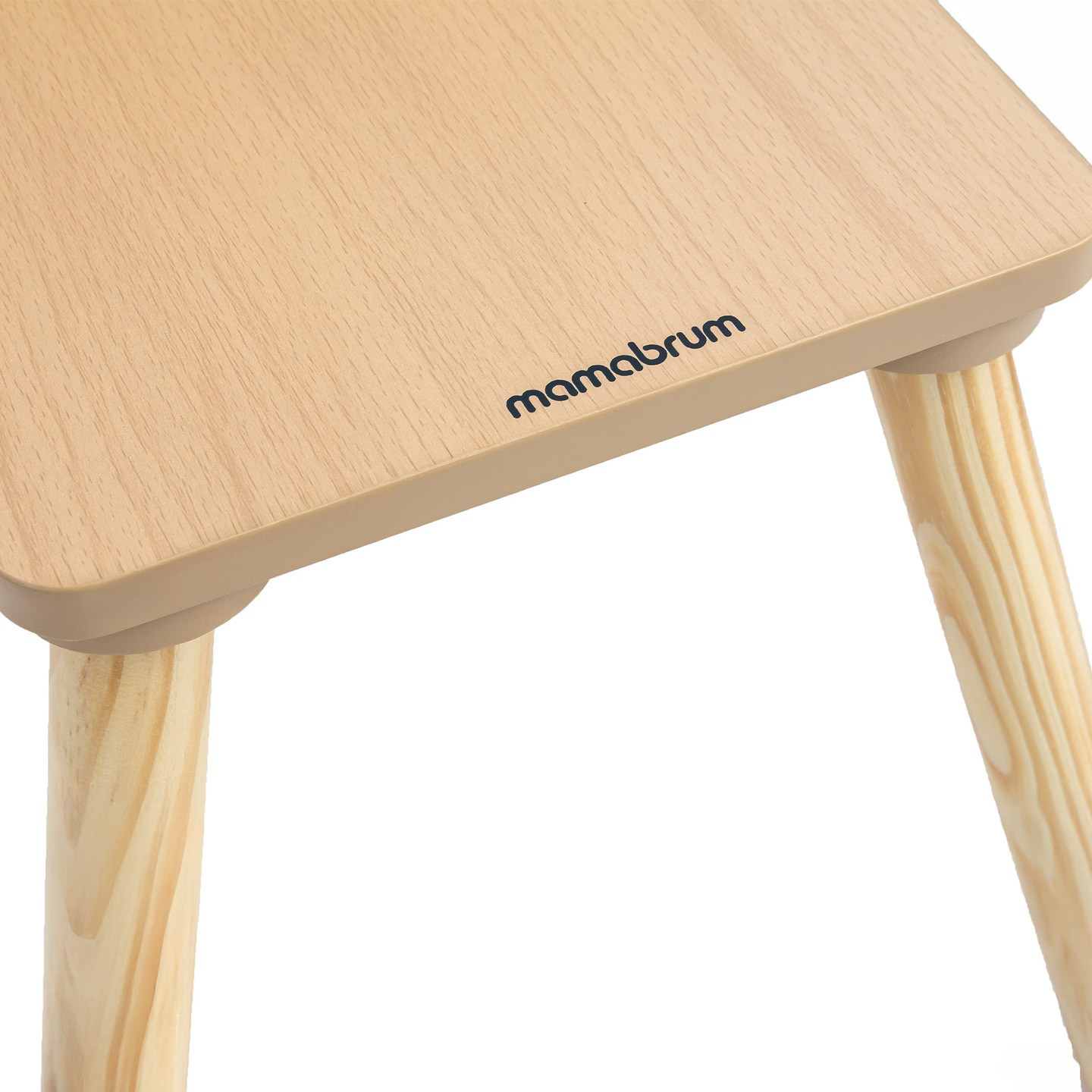 Mesa de madera con almacenaje y 2 sillas Conjunto infantil - Conejo Lindo