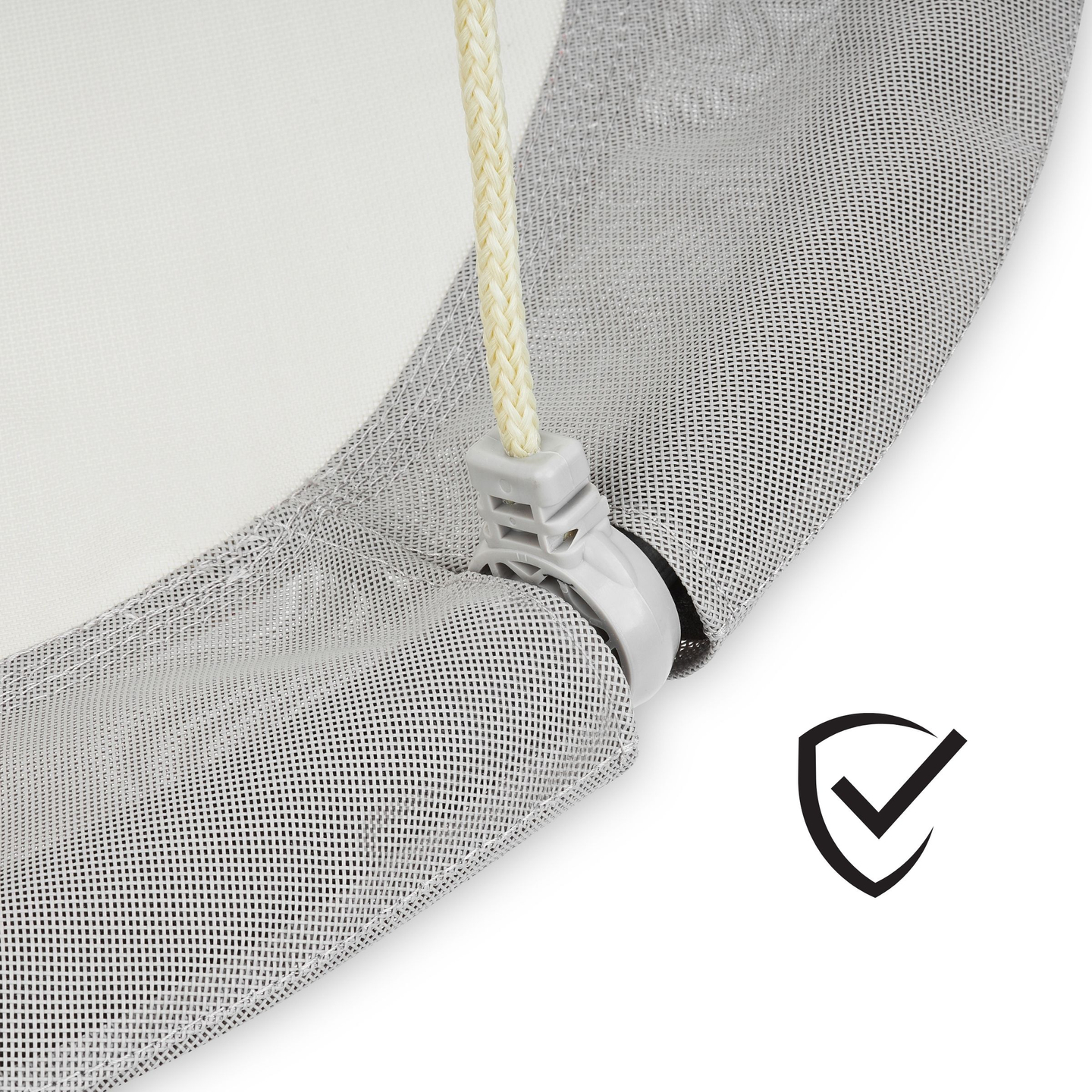 Columpio nido de cigüeña HyperMotion - 100 cm de diámetro, color gris