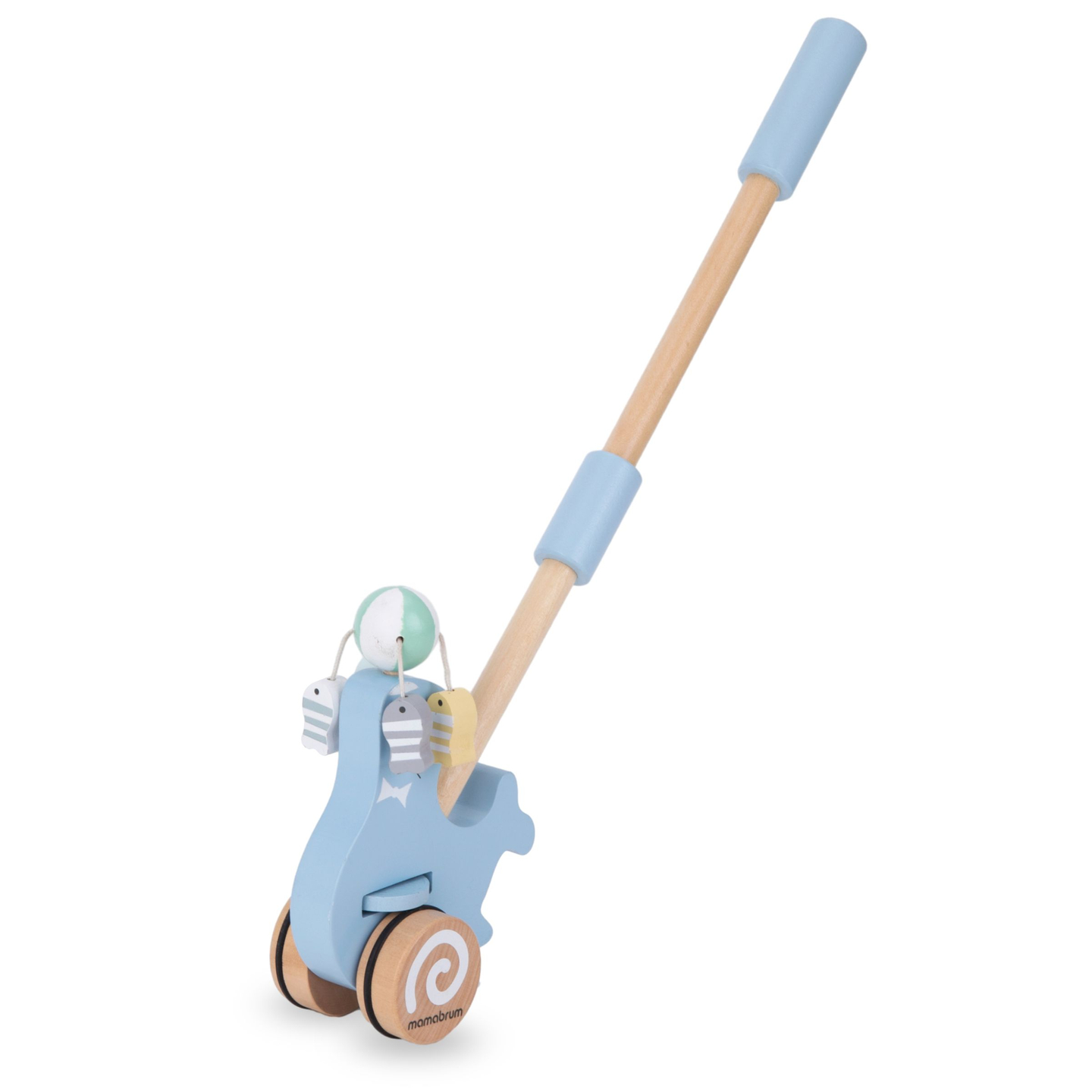 Sello de madera con palo para empujar - empujador