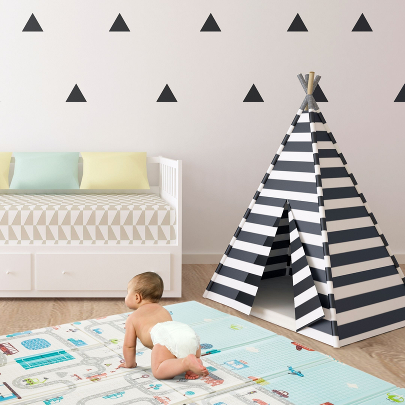 Estera de espuma XXL de doble cara - plegable 1 CM (montaña y carretera)